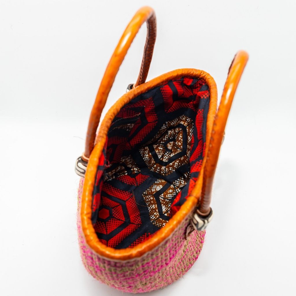 Magnolia Handwoven Sisal Tote with Leather Handles & Bone Accents – Amaze Africa