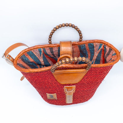 Iringa Handwoven Sisal Bag with Wooden Bead Handle – Amaze Africa