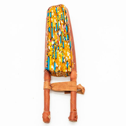 Ankara Fabric Fans – Foldable, Leather-Handled Hand Fans