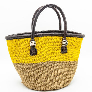 Magnolia Handwoven Sisal Tote with Leather Handles & Bone Accents – Amaze Africa