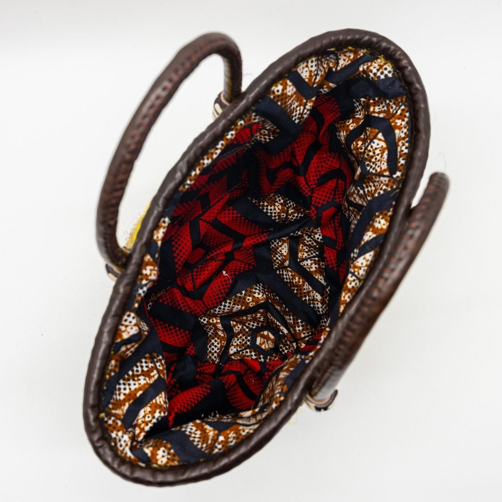 Magnolia Handwoven Sisal Tote with Leather Handles & Bone Accents – Amaze Africa