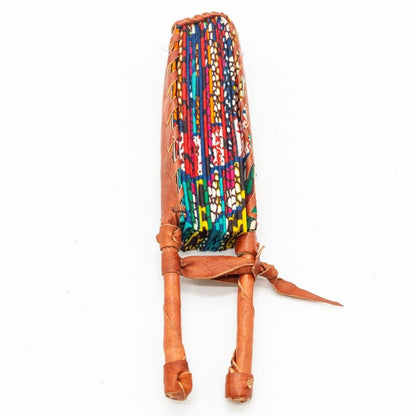 Ankara Fabric Fans – Foldable, Leather-Handled Hand Fans